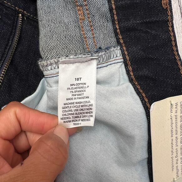 a.n.a-Tall Womens Mid Rise Slim Fit Bootcut Leg Dark Blue Jean Size 18 TALL - Picture 11 of 12
